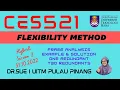 HYBRID SESSION Frame Analysis using Flexibility Method Example 2