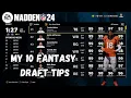 THE ULTIMATE MADDEN 24 FANTASY DRAFT GUIDE