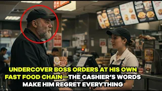 Undercover Boss Orders at His Own Fast Food Chain—The Cashier’s Words Make Him Regret Everything