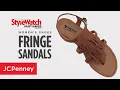 Fringe Sandals Women s Shoe Styles JCPenney