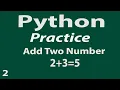 Sum Add of Two Number in Python in hindi