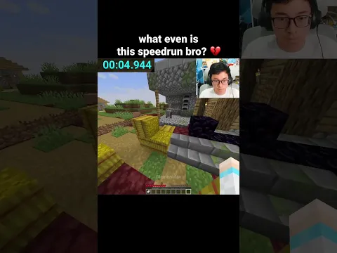 Minecraft Speedrun Moment