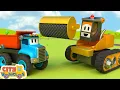 Download Lagu Construction Vehicles Assemble super ladder truck e-bulldozer, dumbstruck and crane truck for kids.