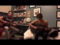 David Duchovny and son playing the guitar