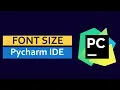 How To Change Font Size In Pycharm IDE Python Codingfacts