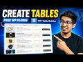 Create a Table in WordPress with WP Table Builder Best Free WordPress Table Plugin