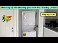 Install new GE Laundry Center properly and safely