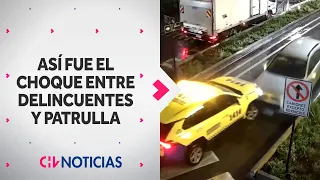 EL VIDEO del choque de delincuentes con patrulla municipal en Providencia: Los vieron y aceleraron