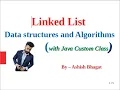 Data Structure and Algorithms Linked List in Java Programming in Depth With Java Custom Class