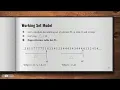Techniques to avoid thrashing - working set model Thrashing in Operating System