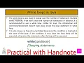 While Loop in java full Explain in Hindi While Loop in java