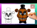 How To Draw Freddy Fazbear Five Nights at Freddy s FNAF Step By Step Tutorial