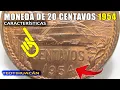 Moneda de 20 centavos de 1954 OLD COINS