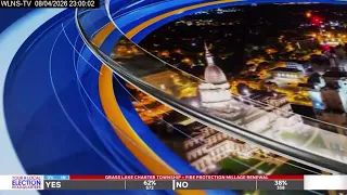WLNS 6 News at 11 Primary Night For Mid-Michigan