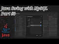 Java Swing and MySQL Select Insert Delete Update and Desing using FlatLaf - Part