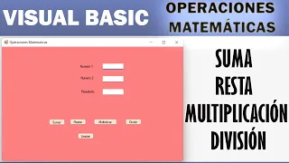 Add Subtract Multiply and Divide two numbers in Visual Basic Easy Programming