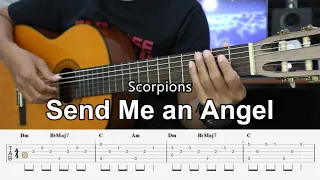 Download Send Me an Angel - Scorpions - Fingerstyle Guitar Tutorial + TAB \u0026 Lyrics MP3