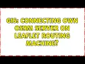 GIS Connecting own OSRM server on leaflet routing machine