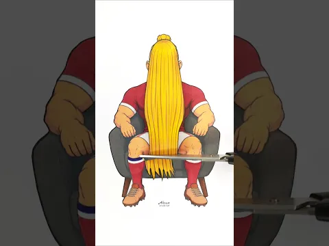 Erling Haaland's Hair Length Paper Puzzle! #haaland #shortvideo