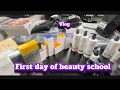 Paul Mitchell first day beauty school starter kit experience IMAGE SKINCARE VLOG
