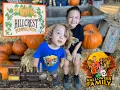 Hill Crest Pumpkin Patch Kids Ride Train Hayride Cross the wiggly Bridge and Play in Castle