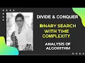 Analysis of Algorithm Divide and Conquer Binary Search