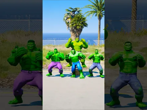 SPIDER-MAN VS EVIL HULK SUPERHEROES BATTLE #gta5 #shorts #spiderman #hulk