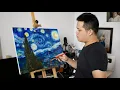 Painting The Starry Night 1889 - Van Gogh