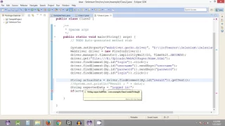 Selenium Tutorial - Comparing two Strings in Java