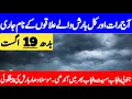 Monsoon Rainfall Alert Torrential Downpour Excepted In Current Week Punjab Weather Report
