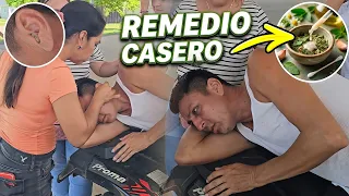 Le hicimos este REMEDIO DE ALBAHACA Y LECHE MATERNA🍼 a Hueso.