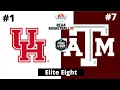 Elite Eight - #1 Houston vs #7 Texas A\u0026M - NCAA Basketball 10 Simulation!