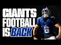 New York Giants Football is BACK