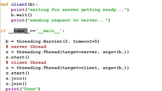 Python Barrier Class or Object