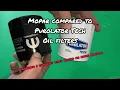 Mopar oil filter compared to a Purolator Tech oil filter