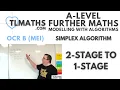 OCR MEI MwA J Simplex Algorithm 12 2-Stage to 1-Stage