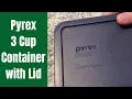 Pyrex 3 Cup Container with Lid