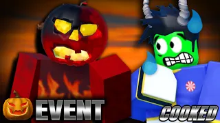 Playing the HALLOWEEN EVENT in COOKED 🎃🧟👻🔴LIVE (ROBLOX)