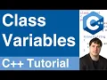 Class Variables i e Static Member Variables C Tutorial