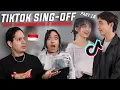 Download Lagu Waleska \u0026 Efra react to SING OFF TIKTOK SONGS PART 18| Reza Darmawangsa vs Indahkus