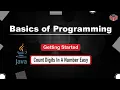 Count Digits In A Number Module Getting Started In English Java - 11