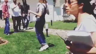 رقص سيريناي في كواليس مسلسل مد وجزر 