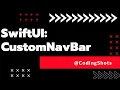 How to add button in navigation bar in swiftUI