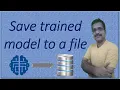 3 Machine Learning with Python Save trained model with Pickle and Joblib Python ML Tutorials
