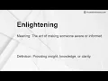 Enlightening Meaning