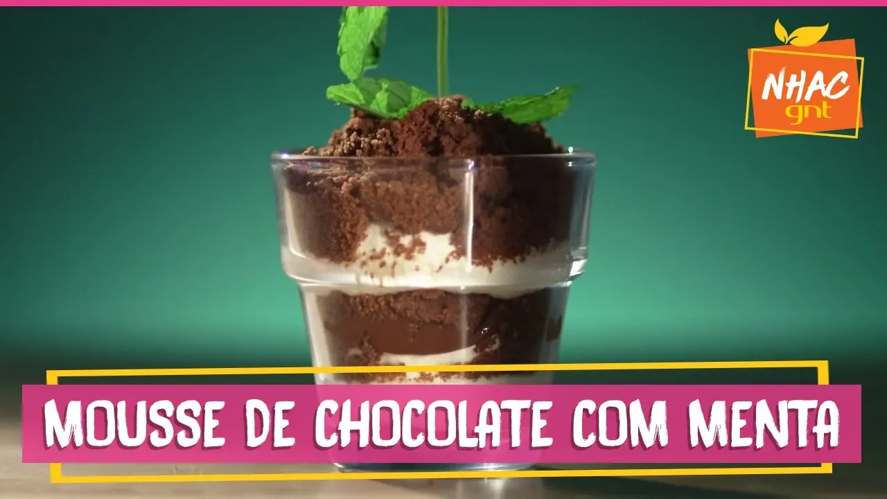 MOUSSE DE CHOCOLATE COM MENTA RAÍZA COSTA RAINHA DA COCADA