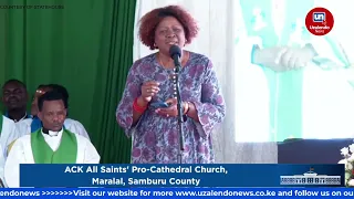 CS Alice Wahome S Speech In Front Of President Ruto In Samburu During A Church Service At ACK 