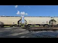 CPKC 640 East with sand loads rolls out of Portage Wisconsin