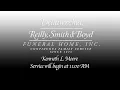 Kenneth L Moore Funeral Service