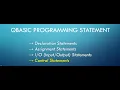 Different types of QBasic statements Tutorial